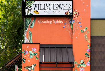 Wildflower Distilling Building Wrap