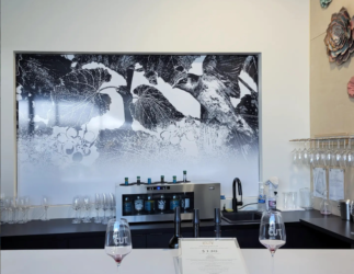 Etched frosted window film